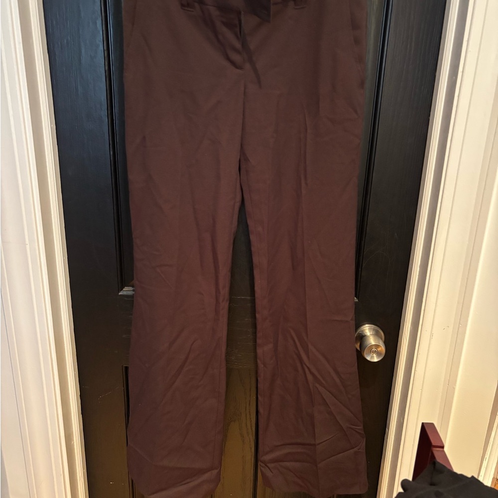 BCBG Brown Trousers Full-Length Relaxed Fit